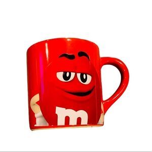 M&M Red Coffee Mug “Wanna Hear A Joke? DECAF.”